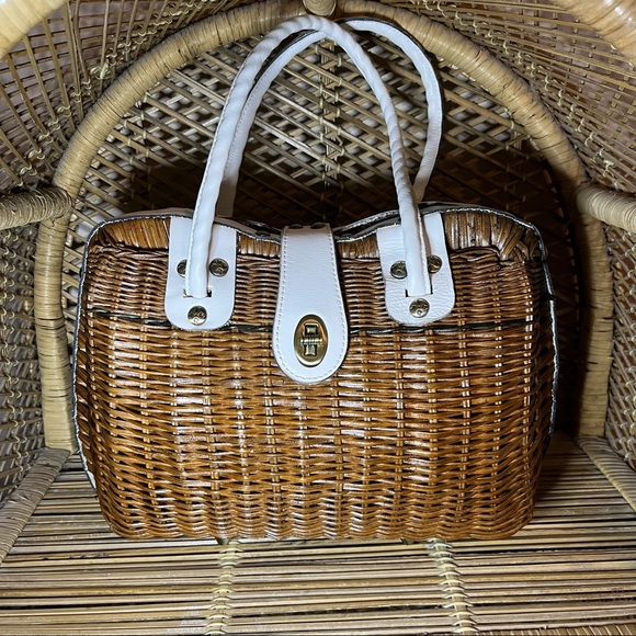 Patricia Nash Bags Patricia Nash Natural White Lucena Spring Wicker